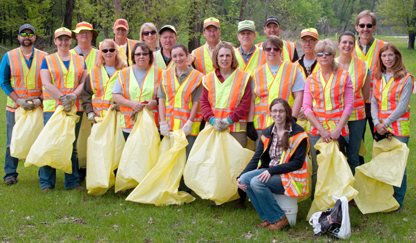 Photo of Office of Environmental Stewardship staffers.